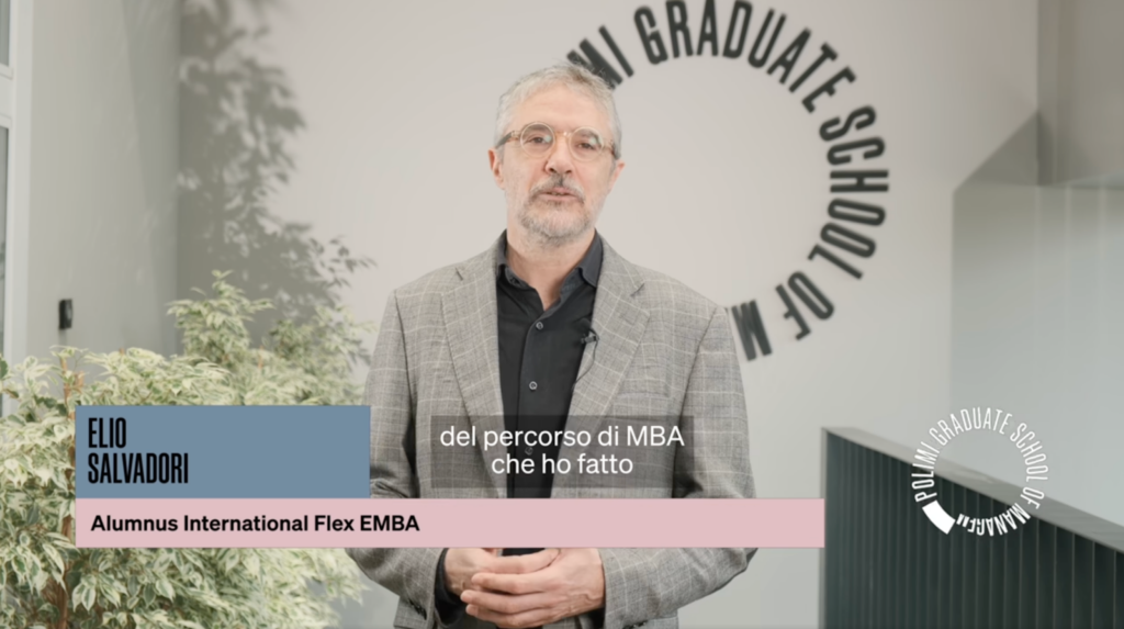 Video intervista a Elio Salvadori su “Shaping Purposeful Futures” da parte della Graduate School of Management del Politecnico di Milano
